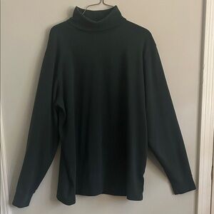 Lands' End Deep Green Men's Turtleneck Sweater